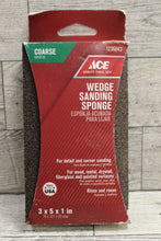 Load image into Gallery viewer, ACE Wedge Sanding Sponge - Course Grit - 3&quot; x 5&quot; x 1&quot; - NEW
