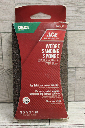 ACE Wedge Sanding Sponge - Course Grit - 3