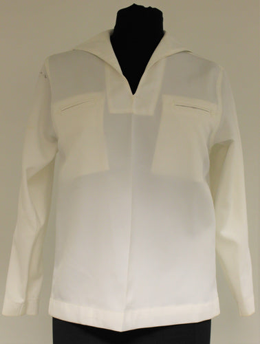 US Navy Enlisted Women's White Jumper Top - 8410-01-588-1057 - Size: 8T - Used