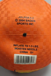 Vintage 2004 Baden Rubber 8 Inch Halloween Jack-O-Lantern Pumpkin Ball