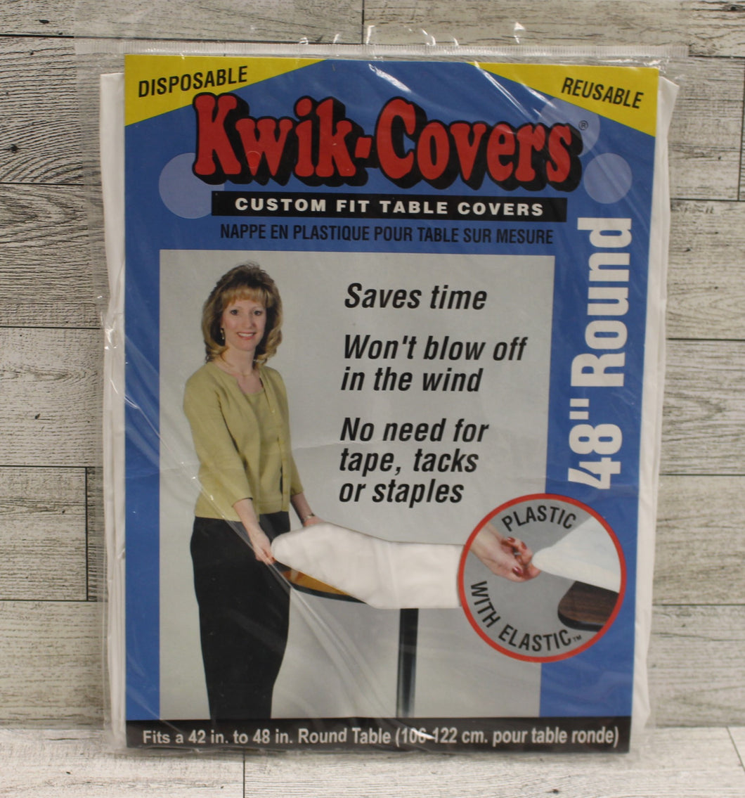 Kwik-Covers Plastic Table Covers - 42