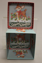 Load image into Gallery viewer, Lindy Bowman Season's Greetings Christmas Gift Box - 6" x 4" - New