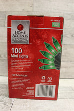 Load image into Gallery viewer, Home Accents Holiday 100 Green Incandescent Mini Lights - New