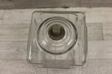 Load image into Gallery viewer, Vntg Clear Square Shaped Glass Porch Lamp Light Shade - 6" - Stagecoach - Used