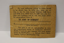 Load image into Gallery viewer, Korean War USAFE 155th Tac Con Gp Permanent Pass - 1953 - US Zone of Germany