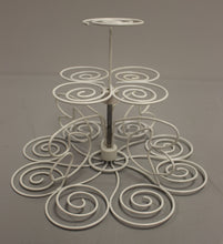Load image into Gallery viewer, Wilton White Metal Cupcake &amp; Dessert Stand - Used