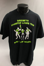 Load image into Gallery viewer, Scene75 Haunted Laser Tag Men&#39;s T Shirt Size XLarge -Used