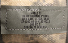 Load image into Gallery viewer, Military Issued Molle II Hand Grenade Pouch - ACU - 8465-01-525-0589 - New