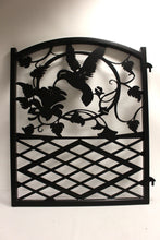 Load image into Gallery viewer, Ornamental Wrought Iron Hummingbird Gate - 39" high x 32" wide - Used
