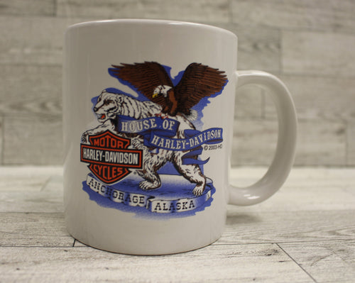 House of Harley Davidson Anchorage Alaska Coffee Mug - Used