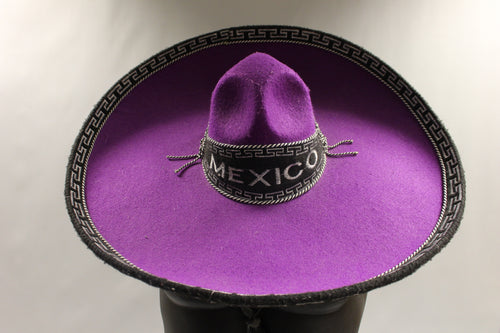 Salazar Yepez Mexican Mariachi Sombrero Purple Hat - 23