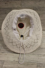 Load image into Gallery viewer, Vamuss Women’s Cowboy Hat With Beaded Trim - White - Boho Hip - Used
