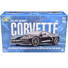 Load image into Gallery viewer, Greenlight 1:64 2025 Chevrolet Corvette ZR1 &amp; Raw Metal Body Display Set - New
