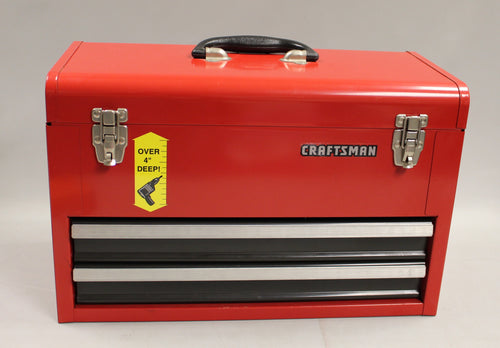 Craftsman 2 Drawer Mechanic's Tool Storage Chest Box - 706.653311 - Used