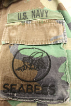 Load image into Gallery viewer, US Navy Seabees Woodland Combat Jacket - Large Long - Used