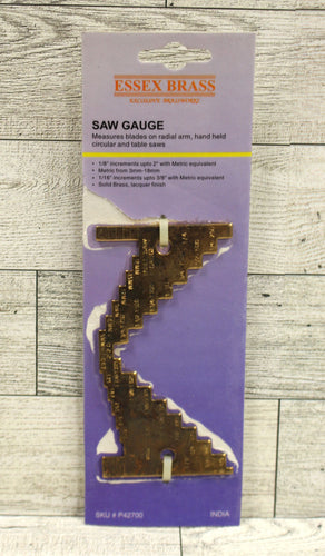Essex Brass Saw Depth Gauge - 1/8