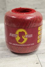 Load image into Gallery viewer, South Maid 100% Mercerized Cotton Thread - 350 Yards - Victory Red - D-54 - New
