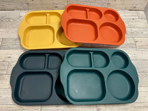 Wheat Straw Dinnerware Set with Divided Plates, Cups, & Bowls - 12 Piece Set