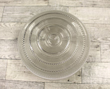 Load image into Gallery viewer, Vintage Retro White Striped Glass Ceiling Light Cover - 5.5&quot; - Used