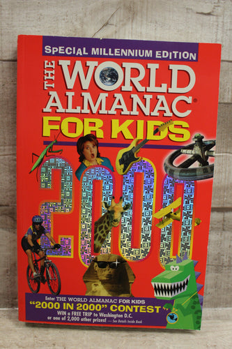 Special Millennium Edition World Almanac Kids 2000 Facts News Games Sports -Used
