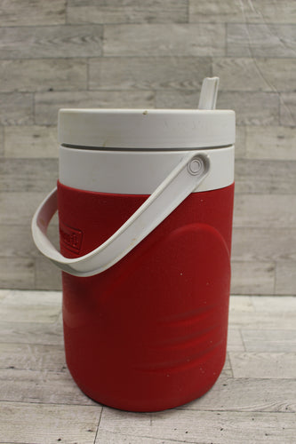 Coleman Half Gallon Red/White Water Drink Jug - #6001 - Red/White - Used