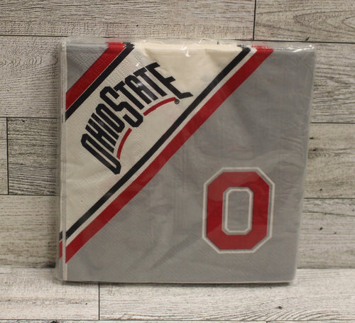 Ohio State Buckeyes Partyware Dinner Napkins - Pack of 20 - New