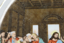 Load image into Gallery viewer, Vintage UCAGCO Open Lace Plate - Last Supper with Gold Trim - 8&quot; - Used