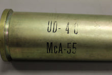 Load image into Gallery viewer, Vintage 1955 40mm MK3 Brass Casing - Radford Army Ammunition Plant