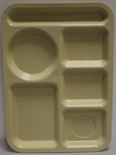 Load image into Gallery viewer, Set of 2 Vintage SiLite 614 Cafeteria Trays - Beige - 6 Compartment School Lunch