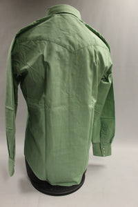 Sears Men's Western Wear Button Up Dress Shirt Size 15 1/2x35 -Green -Used