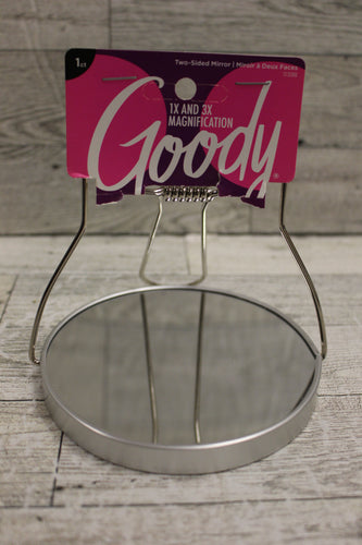 Goody 1X and 3X Magnification Two-Sided Mirror with Stand - New
