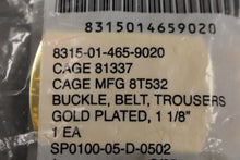Load image into Gallery viewer, Army Gold Plated Brass Trouser Belt Buckle - 1-1/8" - 8315-01-465-9020 - New