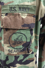 Load image into Gallery viewer, US Navy Seabees Woodland Hot Weather Combat Jacket - Large Regular - Used