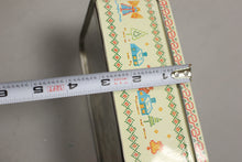 Load image into Gallery viewer, Vintage Cross Stitch Happy Holiday Christmas Tin - Rectangular Shaped- Used