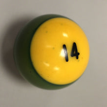 Load image into Gallery viewer, Vintage Number 14 Purple Striped Replacement Pool Ball - Used