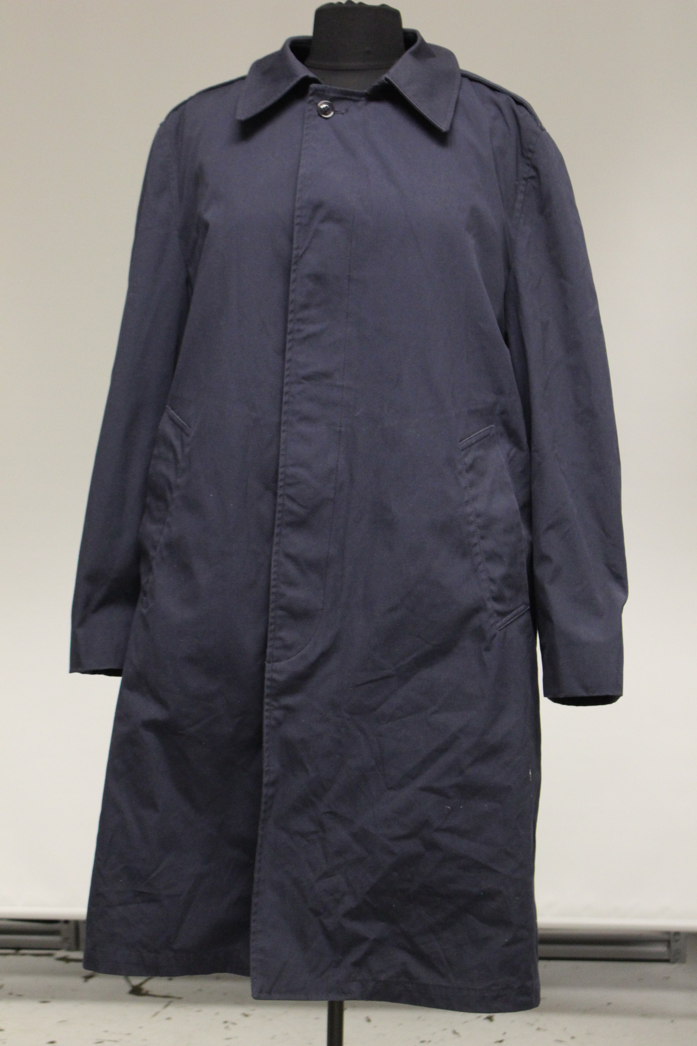 US Air Force Blue Men's All Weather Trench Coat - Size: 44R - Used Military Steals and Surplus US Air Force Blue Men's All Weather Trench Coat - Size: 44R - Used Military Steals and Surplus
