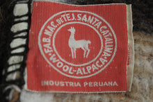 Load image into Gallery viewer, Vintage Santa Catalina Alpaca Wool Blanket Throw - 64" x 83" - Reversible - Used