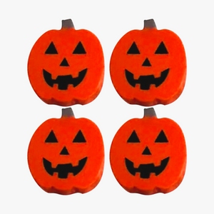 Pack of 4 Halloween Pumpkin Door Handle Knob Covers - Home Holiday Decorations