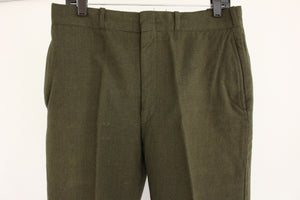 US Army Men's Wool Serge Green Trousers - 32S - 8405-00-082-2769 - Used
