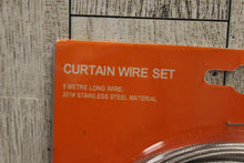 Load image into Gallery viewer, Stainless Steel Curtain Wire Set - 5 metre long - New