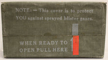 Load image into Gallery viewer, WWII 1945 Blister Gas Cover / Indiviudal Protective Cover - 72-C-1000 - New