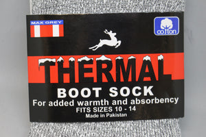 Greenbrier Thermal Boot Sock - Size: 10-14 - Max Grey - New