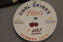 Load image into Gallery viewer, TITO'S Collectible Vodka Bottle Drawstring Gift Bag/Koozie -Red White&amp;Blue - New