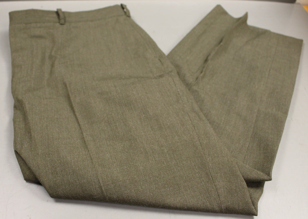 US Marine Corps Men's Dress Green Pants / Trousers - Hemmed - Size: 34R - Used