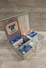 Load image into Gallery viewer, Industrial Metal First Aid Kit Box with Supplies - #K25 - Used