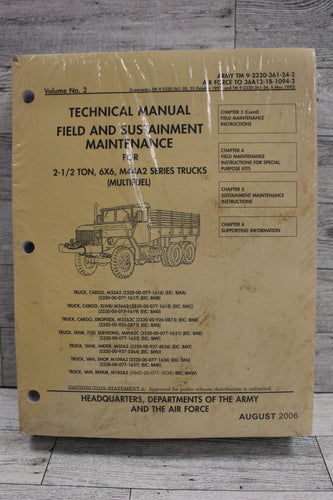 US Military Field & Sustainment Maintenance Manual for Multifuel Trucks - New