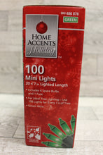 Load image into Gallery viewer, Home Accents Holiday 100 Green Incandescent Mini Lights - New