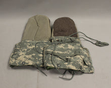 Load image into Gallery viewer, Military ACU Extreme Cold Weather Mittens with Liners - Medium - Used