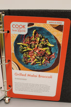Load image into Gallery viewer, Cook with Bon Appetit Binder with 5 Recipe Cards - Used