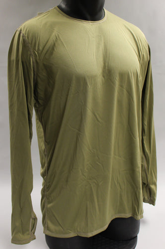 US Army Lightweight Cold Weather Long John Undershirt - XL Long - Coyote - New